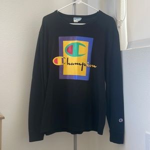 Champion Vintage Design Long Sleeve Shirt